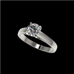 1.27 ctw Certified Quality Diamond Engagement Ring 10K White Gold