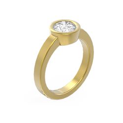 1 ctw Diamond Ring 18K Yellow Gold