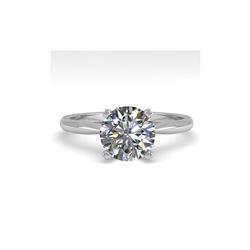 1.54 ctw VS/SI Diamond Engagement Designer Ring 14K White Gold
