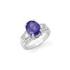 Image 1 : 5.55 ctw Tanzanite & Diamond Ring 14K White Gold