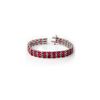 Image 1 : 30.26 ctw Ruby & Diamond Bracelet 14K White Gold