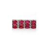 Image 2 : 30.26 ctw Ruby & Diamond Bracelet 14K White Gold