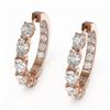 Image 1 : 9 ctw Pear Diamond Designer Earrings 18K Rose Gold