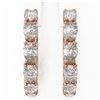 Image 2 : 9 ctw Pear Diamond Designer Earrings 18K Rose Gold