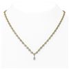 Image 1 : 11.5 ctw Pear Cut Diamond Designer Necklace 18K Yellow Gold