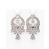 Image 1 : 13.13 ctw Diamond Earrings 18K Rose Gold