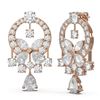 Image 2 : 13.13 ctw Diamond Earrings 18K Rose Gold
