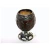 Image 1 : Antique Silver Mounted Carved Cocoanut Cup