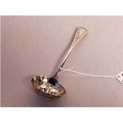 British Sterling Silver Parcel Gilt Sifter Spoon