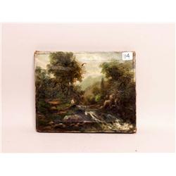 19th C. British Oil on Canvas