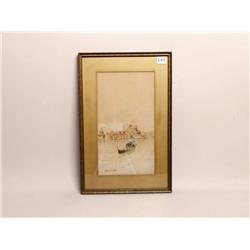 Venetian Watercolour Signed Guidotti