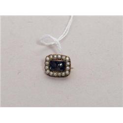 19th C. Square Mourning Pin