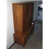 Image 1 : Vintage Oak Bookcase Cabinet