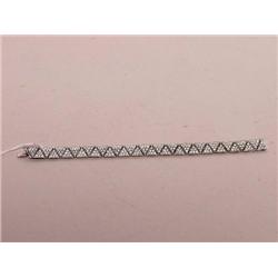Diamond and 18K White Gold Bracelet