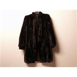 Black Mink Fur Coat