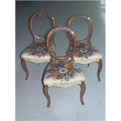 Three Victorian Side Chairs