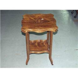 Antique Occasional Table with Inlaid Top