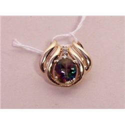 14K Pendant Slide Set with Diamonds