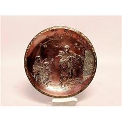 Japanese Coppered Metal Dish