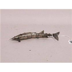 Judaic Antique Silver Articulated Fish