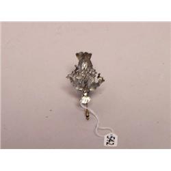 Tribal Silver Garment Brooch