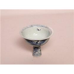 Antique Chinese Porcelain Stem Bowl