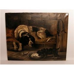 British 19th C. Oil Painting on Canvas