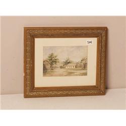 19th C. European Watercolour 