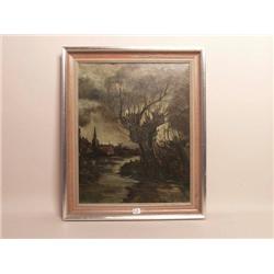 European Oil Painting Signed Werda