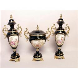 Porcelain Mantle Garniture