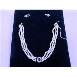 Estate Jewelry: Necklace and Earrings