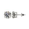Image 2 : 3.05 ctw Certified Quality Diamond Stud Earrings 10K White Gold