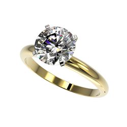 2.50 ctw Certified Quality Diamond Engagement Ring 10K Yellow Gold