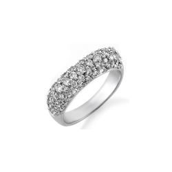 1.25 ctw Certified VS/SI Diamond Ring 18K White Gold