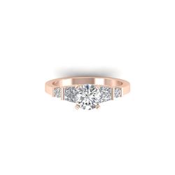 1.69 ctw Certified VS/SI Diamond Solitaire Ring 18K Rose Gold