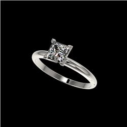 1 ctw VS/SI Quality Princess Diamond Engagement Ring 10K White Gold
