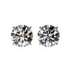 Image 1 : 2.07 ctw Certified Quality Diamond Stud Earrings 10K White Gold