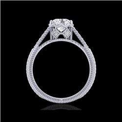 1.25 ctw VS/SI Diamond Art Deco Ring 18K White Gold