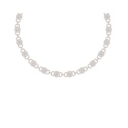 12 ctw Certified SI/I Diamond Halo Necklace 18K Rose Gold