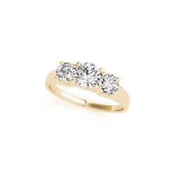 1.3 ctw VS/SI Diamond 3 Stone Ring 18K Yellow Gold