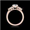 Image 1 : 2.1 ctw VS/SI Diamond Solitaire Ring 18K Rose Gold