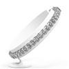 Image 2 : 15 ctw Princess Diamond Eternity Bracelet 18K White Gold