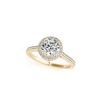 Image 1 : 2.03 ctw Certified VS/SI Diamond Halo Ring 18K Yellow Gold