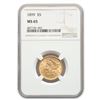 Image 1 : 1899 $5 Liberty Gold Half Eagle MS-65 NGC