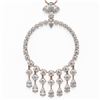 Image 1 : 6 ctw Pear Cut Diamond Designer Necklace 18K Rose Gold