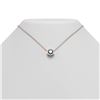 Image 1 : 1 ctw Intense Blue Diamond Necklace 18K Rose Gold