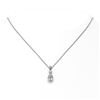 Image 2 : 0.9 ctw Pear Cut Diamond Designer Necklace 18K White Gold