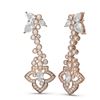 Image 2 : 6.66 ctw Diamond Earrings 18K Rose Gold
