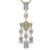 Image 1 : 2.75 ctw Emerald Cut Diamond Designer Necklace 18K Yellow Gold