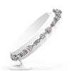 Image 2 : 9.5 ctw Mix Cut Diamonds Designer Bracelet 18K White Gold